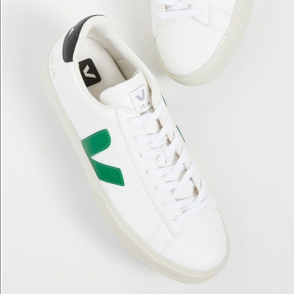 Veja Campo Sneakers - White/Green/Black